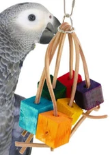 1965 Block Spider Bird Toy parrot cage toys cages african grey amazon conure
