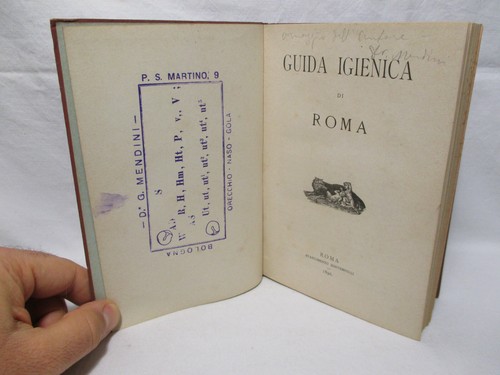 Mendini Giuseppe - Guida igienica di Roma - Stabilimento Bontempelli 1896 Igiene - Picture 3 of 6