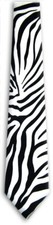 Men's Zebra Animal Print Neck Tie Novelty Clubs Formal Party Occasions Weddings
