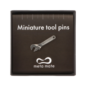 Spanner Pin badge Tools Metal.