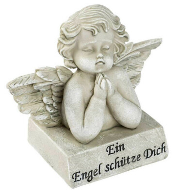 Deko Engel mit Schriftzug ''Ein Engel schütze dich'' NEU OVP