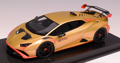 1/18 Ivy Models Lamborghini Huracan STO Gold with Red Accent