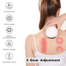 Wireless Gua Sha Device LCD Electric Meridian Magnetic Red Light Physiotherapy
