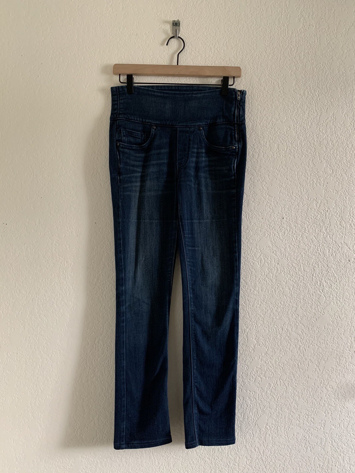 SPANX The Signature Straight Side Zip Shaping High Waist Jeans Size 27