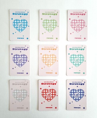 TWICE Tincase photocard set Strategy 14th Mini Album STRATEGY