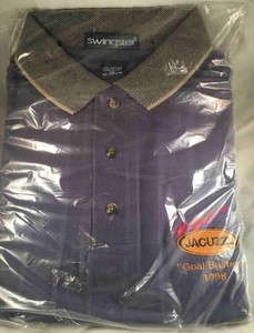 Jacuzzi-Goal-Busters-1998-Polo-Knit-Shirt-With-Collar-Navy-Blue-XL-Extra-Large