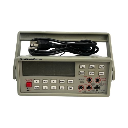 Multimetro digitale Circuit Specialists True-RMS da banco modello 9908 NO CAVI - Foto 5 di 23