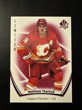 21-22 UD SP Authentic Hockey Red Limited Mathew Tkachuk Calgary/Florida