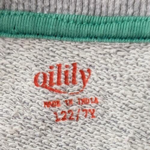Oilily Believe Sweater Gray Crewneck Sequins Embroidery Size 7 | 122 cm - Picture 8 of 11