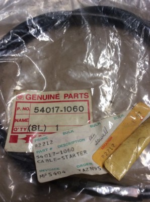 KAWASAKI NINJA 600 RX ZX600 STARTER CABLE OEM NOS 54017-1060 | eBay