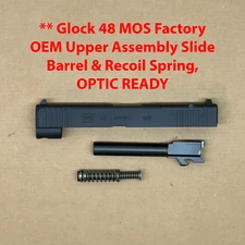 Glock 48 MOS 9mm OEM Complete Slide Barrel Spring Assembly Brand New G48