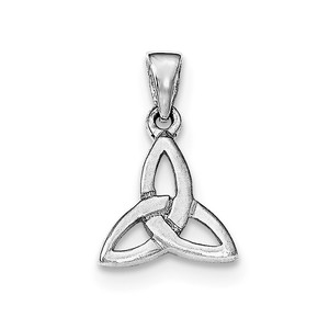 925-Sterling-Silver-Irish-Claddagh-Celtic-Knot-Trinity-Pendant-Charm-Necklace