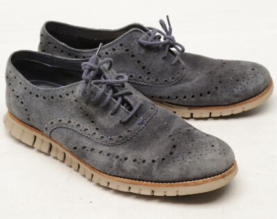 Cole Haan Casual Wingtip, Gray Cole Haan Zerogrand Wingtip Suede Casual Gray Shoe Womens  main image 3
