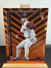 2025 Topps Update Orange Foil Hunter Dobbins RC Boston Red Sox #US257