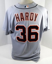 2017 Detroit Tigers Blaine Hardy #36 Game Issued Grey Jersey 48 860