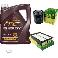 Mann Inspektionspaket Filterset 5L Mannol Energy 5W-30 FüR Mazda 5 2.0 1.8 3