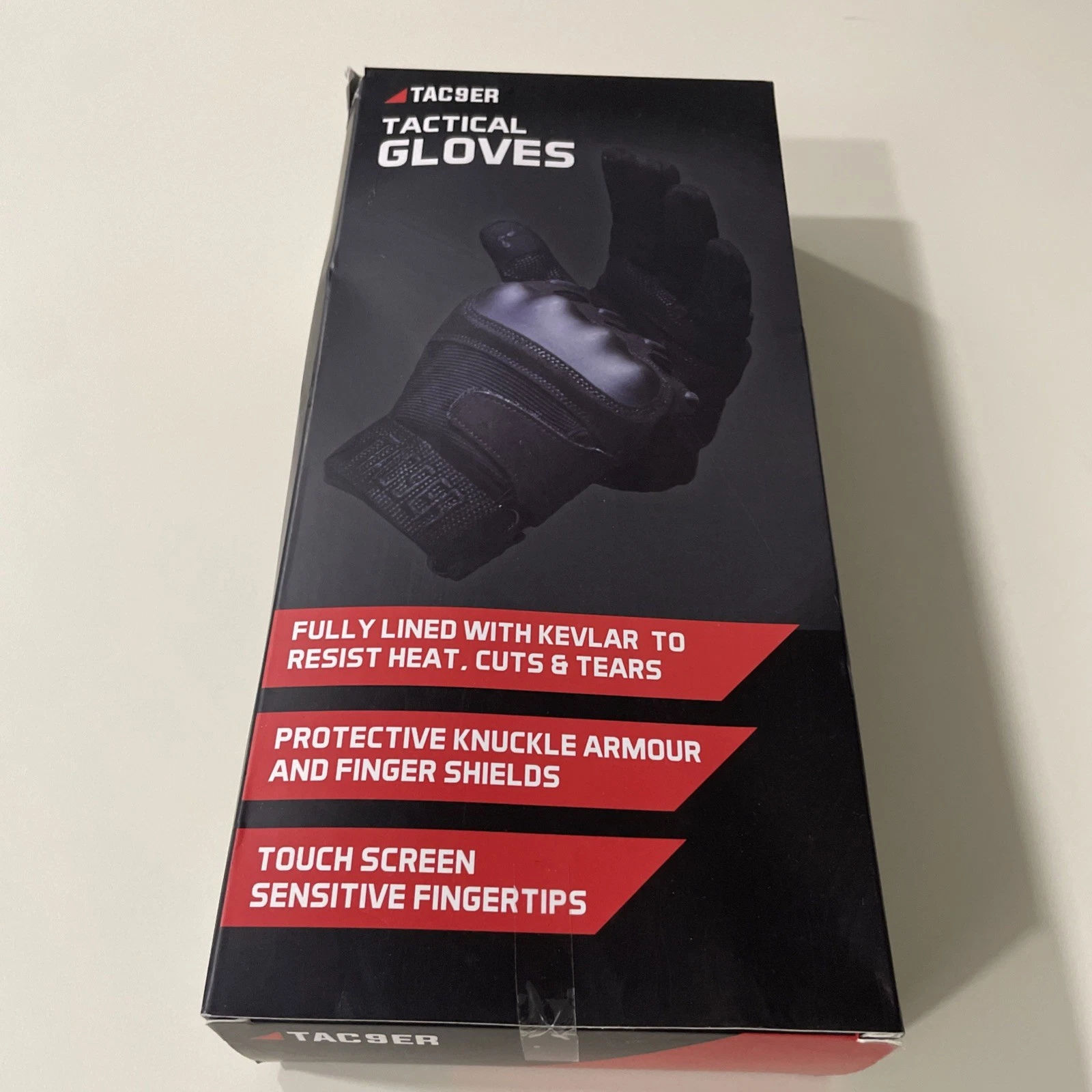 TAC9ER Kevlar Lined Tactical Gloves Hand Protection Cut and Temperature Small