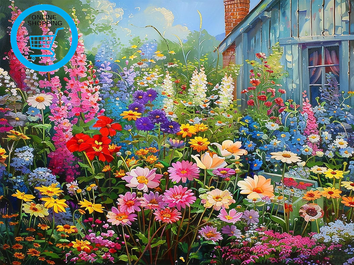 Flowers Paint by Numbers for Adults- Canvas Paint by Numbers for Adults, Paintin