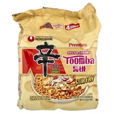 Premium Shin Ramyun, Toomba, Spicy & Creamy, 4 Bags, 4.83 oz (137 g) Each