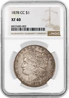 1878 CC Carson City $1 Morgan Silver Dollar NGC XF40 Key Date Coin