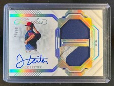 2023 Flawless Jack Leiter Dual Patch Auto #09/25 Rangers