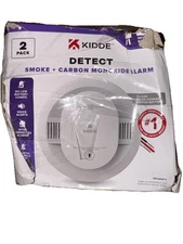 2-PACK: Kidde Smoke & Carbon Monoxide Detector 10yr Battery Model: 30CUD10 -Note