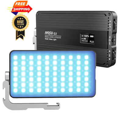 #ad IVISII G2 RGB Portable On Camera Light Built in 4300mAh without Tripod $111.98