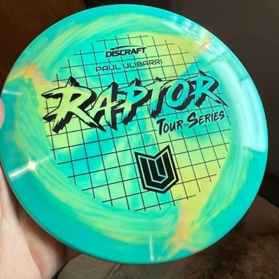 DISCRAFT PAUL ULIBARRI 2022 ESP TOUR SERIES RAPTOR DISC GOLF DRIVER 173-4G GN/BK