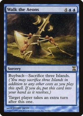 Walk the Aeons Time Spiral MTG LP card