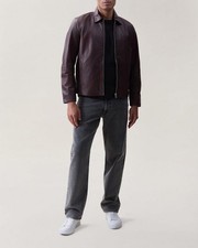 Rag & Bone Matias Espresso Leather Jacket Sz ...