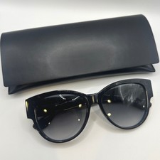 Saint Laurent SL M3 001 Black Cat Eye Sunglasses YSL Monogram Logo Italy Case