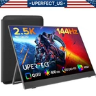 UPERFECT Portable Gaming Monitor 144Hz 2K, 16” 100% DCI-P3 QLED Portable Monitor