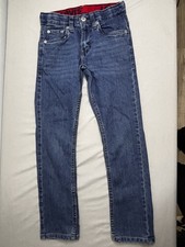 Levi's 511 Boys Straight Jeans Blue Adjustable Waist Size 8 REG Regular Fit