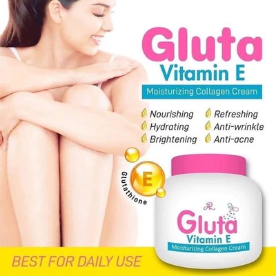 AR Gluta Vitamin E Collagen Cream 200g Skin Brightening Moisturizer Whitening