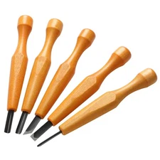 5 Pcs Linocut Carving Tools Set Linoleum Hand Carving Tools Wood Carving Knif...
