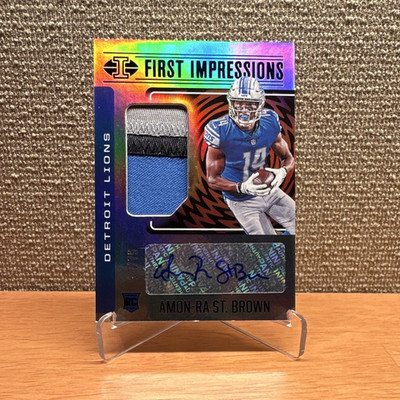 2021 Panini Illusions Amon-Ra St. Brown Lions RPA /75