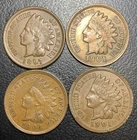 4x 1897 1901 1904 Indian Head Cent Pennies 4 Diamonds Full Liberty Choice AU/UNC