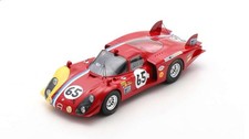 Spark 18S513 1/18 ALFA ROMEO 33/2 NO.65 24H LE MANS 1968 WITH ACRYLIC COVER