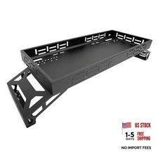 UTV Overbed Cargo Rack Adjustable Brackets Fits Bed Rail Widths