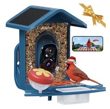 Bird Feeder with Camera Solar Powered : Smart Camera Bird Feeder 2K Live Feed Ca