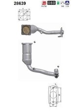 AS Katalysator Kat passend für PEUGEOT 206 Schrägheck (2A/C) 206 CC (2D) 28639