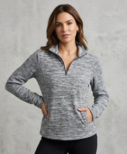 Tek Gear Womens Large Gray Pullover Zip Sweatshirt L Activewear Fleece Top New