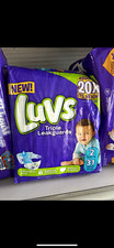Luvs Triple Leakguards Diapers Size 2 12-18 lb 31 Ct Basic Unisex White