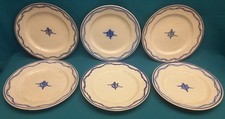 LOT N°4 : 6 ASSIETTES PLATES PORCELAINE DE TOURNAI XIX° PRIX DE TIR DE PERUWELZ