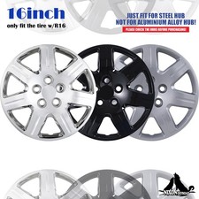 16-inch Set Of 4 Hubcaps Bolt On For 2006-2011 Honda Civic R16 Wheel Rims Cover