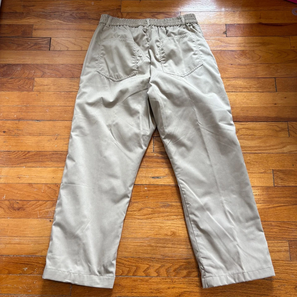 Pantalones forrados de franela Habands Ice House para hombre talla 36 S marrón tostado beige 30x26 Foto 2 de 4