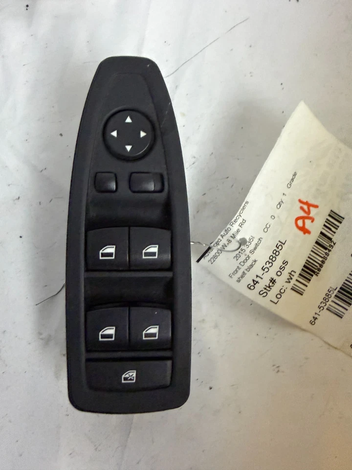 Interruptor de ventana principal delantero izquierdo BMW 335i 2012-2015 9208111 OEM Foto 2 de 4