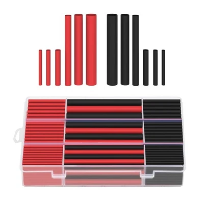 270pcs Heat Shrink Tubing Kit 3:1 Ratio Adhesive Lined Shrink Wrap Marine Grade - image 1 of 4