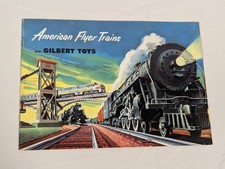 VINTAGE 1952 GILBERT TOYS AMERICAN FLYER CATALOG WITH PRICE SHEET VG ORIGINAL