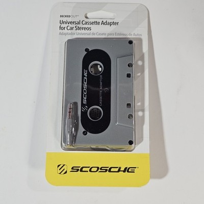 Scosche Decked Out Universal Cassette Tape Adapter Car Stereos PCA1GY 2015